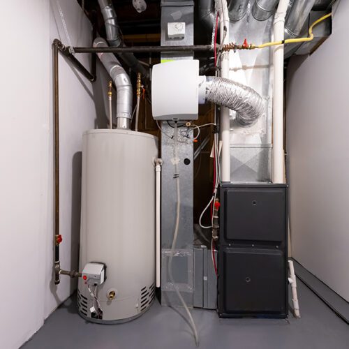 A home high efficiency furnace Furnace Dual Stage Electronically Commutated Motors